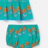 Barn Stella McCartney Baby Flickor | Folk Blomma Print Klanning Och Bloomers Set