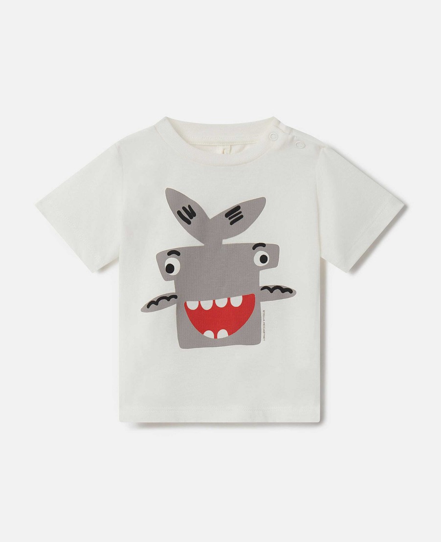 Barn Stella McCartney Baby Boys | Shark Motiv T-Shirt