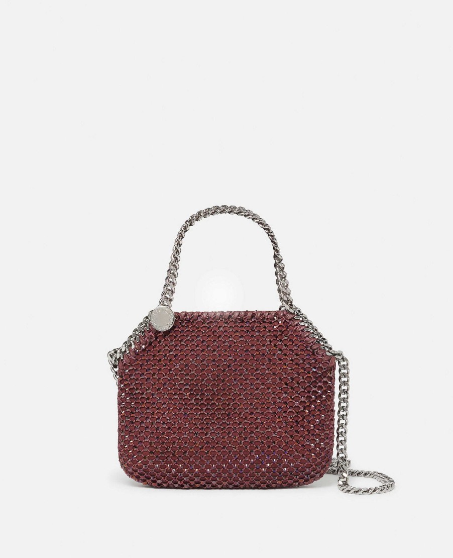 Kvinnor Stella McCartney Ikonisk Falabella | Falabella Crystal Mesh Mini Tote Bag