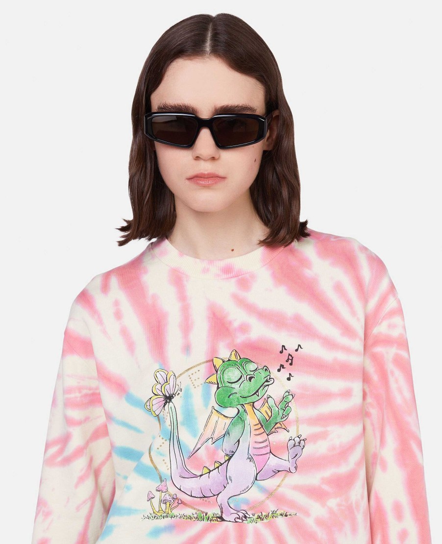 Kvinnor Stella McCartney Trojor Och T-Shirts | Year Of The Dragon Tie-Dye Sweatshirt