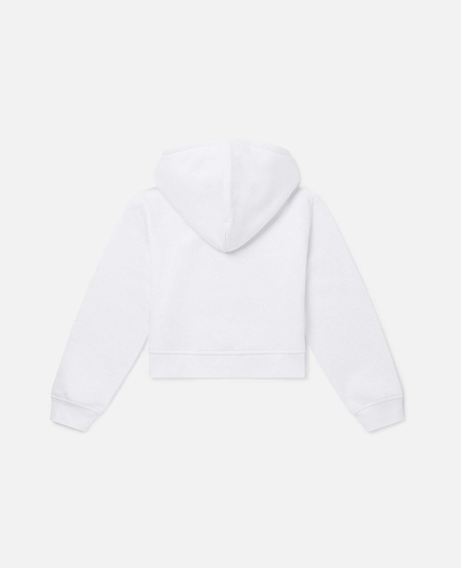 Barn Stella McCartney Trojor Och Koftor | Logografisk Pop Cropped Hoodie