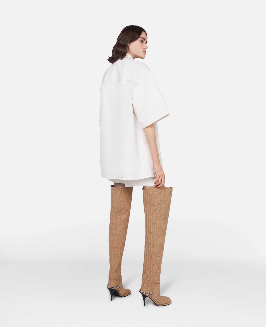 Kvinnor Stella McCartney Skjortor Och Toppar | Oversized Utility Denimskjorta