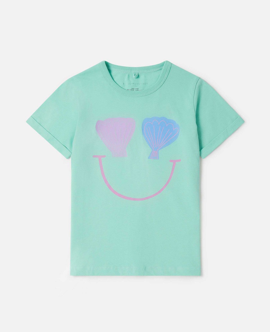 Barn Stella McCartney T-Shirts Och Toppar | Seashell Smile T-Shirt