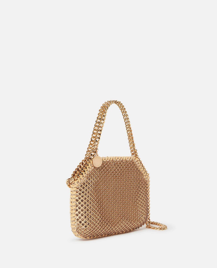 Kvinnor Stella McCartney Ikonisk Falabella | Falabella Crystal Mesh Mini Tote Bag