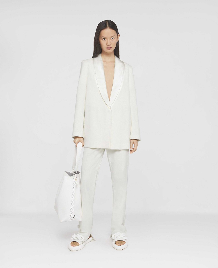 Kvinnor Stella McCartney Skradderi | Twill Skraddarsydd Middagsjacka