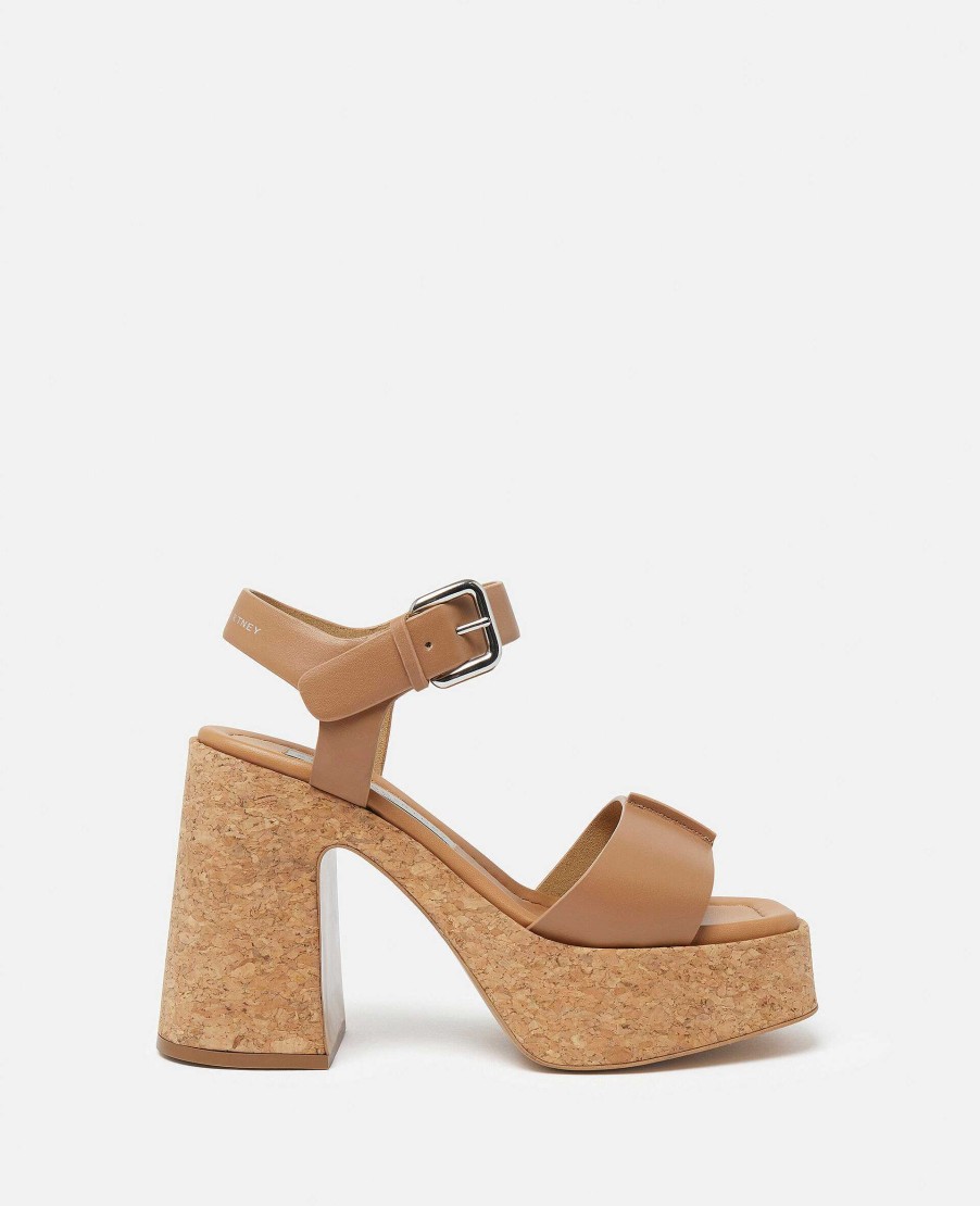 Kvinnor Stella McCartney Halar | Skyla Plattformsandaler Med Spannade