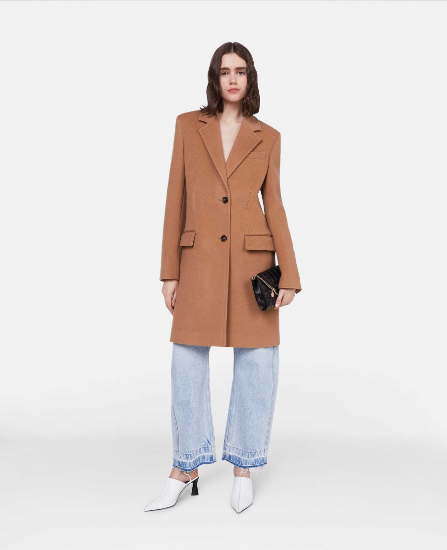 Kvinnor Stella McCartney Skradderi | Stella Iconics Structured Single Breasted Coat