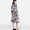 Kvinnor Stella McCartney Skradderi | Abstrakt Moth Jacquard Cropped Utility Jacket