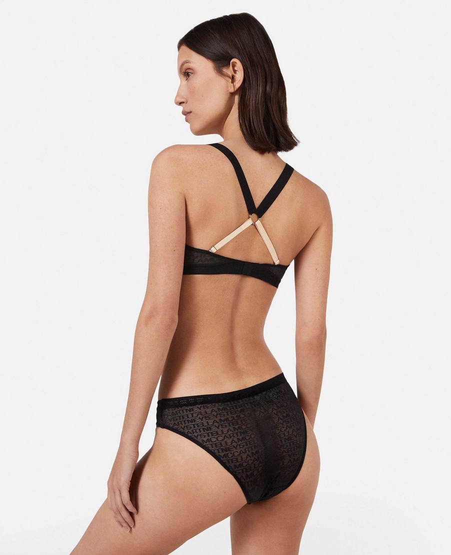 Kvinnor Stella McCartney Underklader Och Nattklader | Monogram Mesh Bikinitrosa