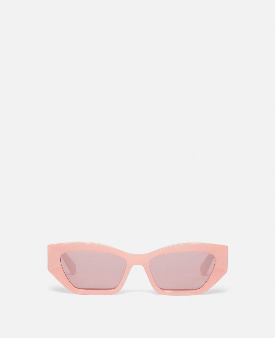 Kvinnor Stella McCartney Solglasogon | Logotyp Cat Eye Solglasogon