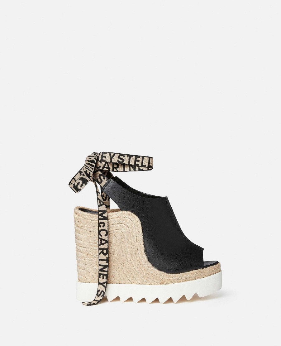 Kvinnor Stella McCartney Kilar | Gaia Alter Mat Peeptoe Wedge Espadrilles