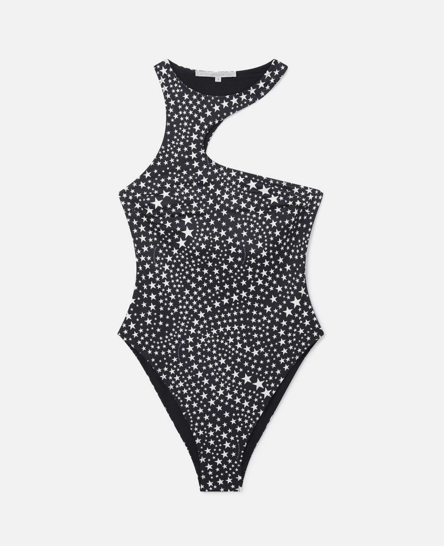 Kvinnor Stella McCartney Badklader | Star Print Cut-Out Baddrakt