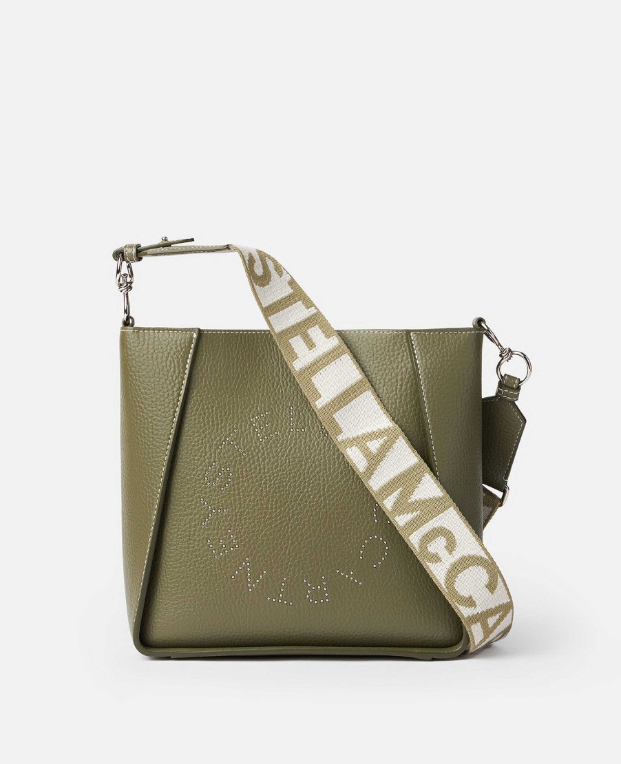 Kvinnor Stella McCartney Logo Vaska | Logotyp Dubbad Kornig Alter Mat Axelvaska