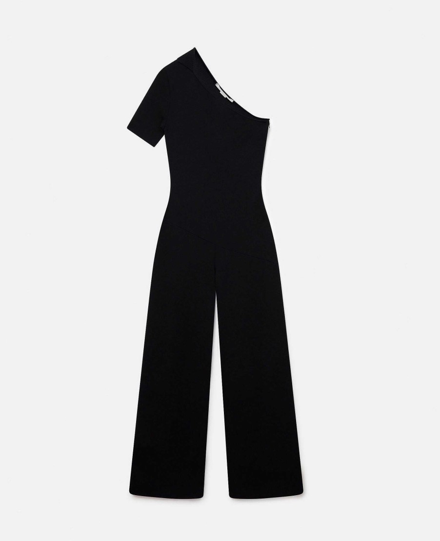 Kvinnor Stella McCartney Allt-I-Ett | Kompakt Stickad En-Axel Jumpsuit