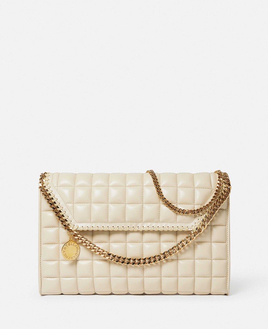 Kvinnor Stella McCartney Crossbody-Vaskor | Falabella Square Quilted Wallet Axelvaska