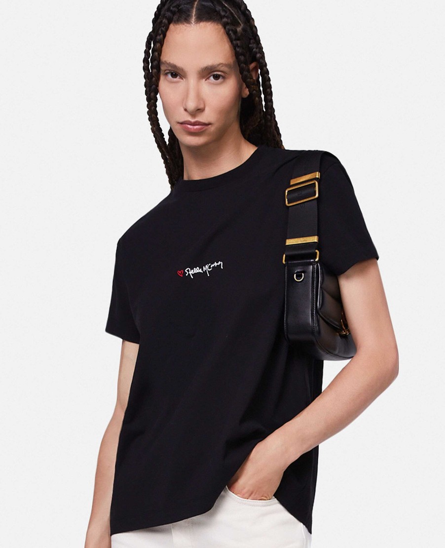 Kvinnor Stella McCartney Trojor Och T-Shirts | Stella Iconics Love Logo T-Shirt