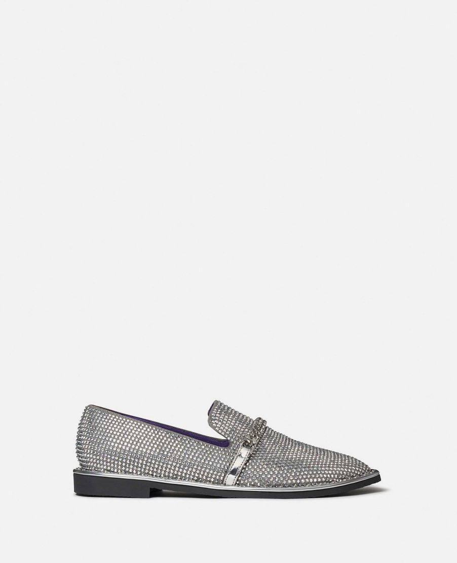 Kvinnor Stella McCartney Lagenheter | Falabella Crystal Loafers