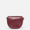 Kvinnor Stella McCartney Frayme Vaska | Frayme Croc-Effect Praglad Medium Flap Axelvaska