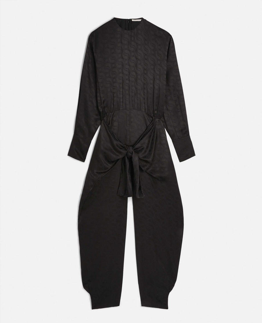 Kvinnor Stella McCartney Allt-I-Ett | S-Wave Jacquard Wrap Jumpsuit