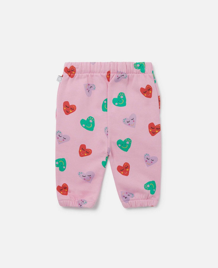 Barn Stella McCartney Baby Flickor | Joggingbyxor Med Leende Hjarta