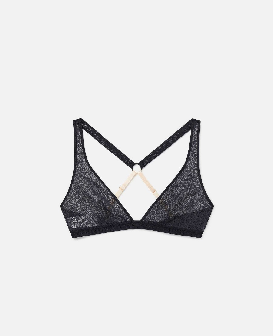 Kvinnor Stella McCartney Underklader Och Nattklader | Monogram Mesh Soft Cup Bh