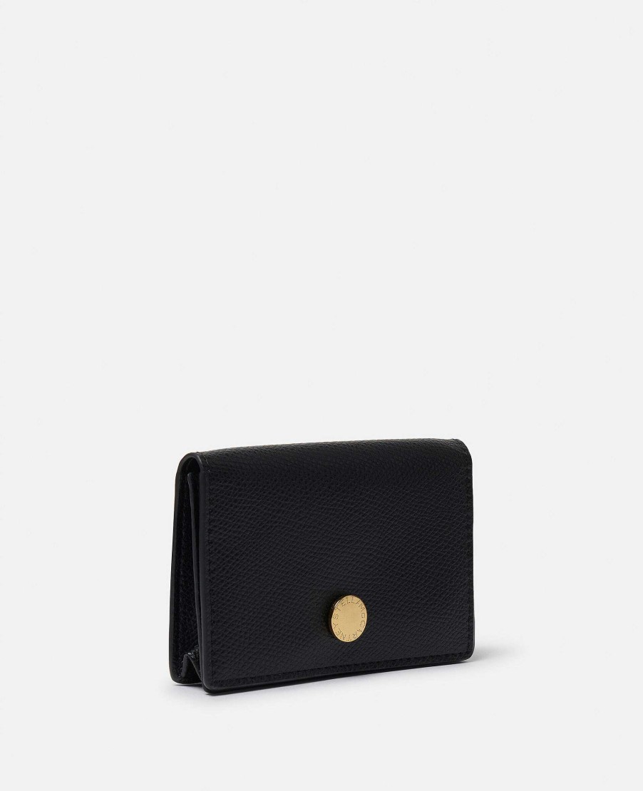 Kvinnor Stella McCartney Kompakta Planbocker | Logo Grainy Alter Mat Flap Korthallare