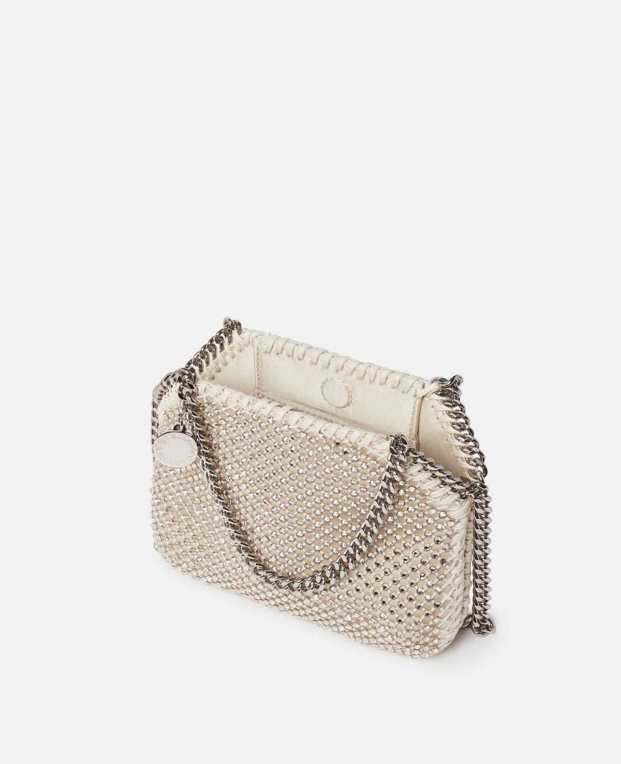 Kvinnor Stella McCartney Crossbody-Vaskor | Falabella Crystal Mesh Mini Tote Bag