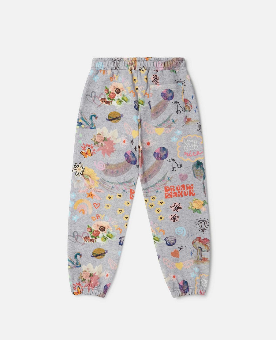 Barn Stella McCartney Byxor Och Kjolar | Dreammaker Doodle Joggers