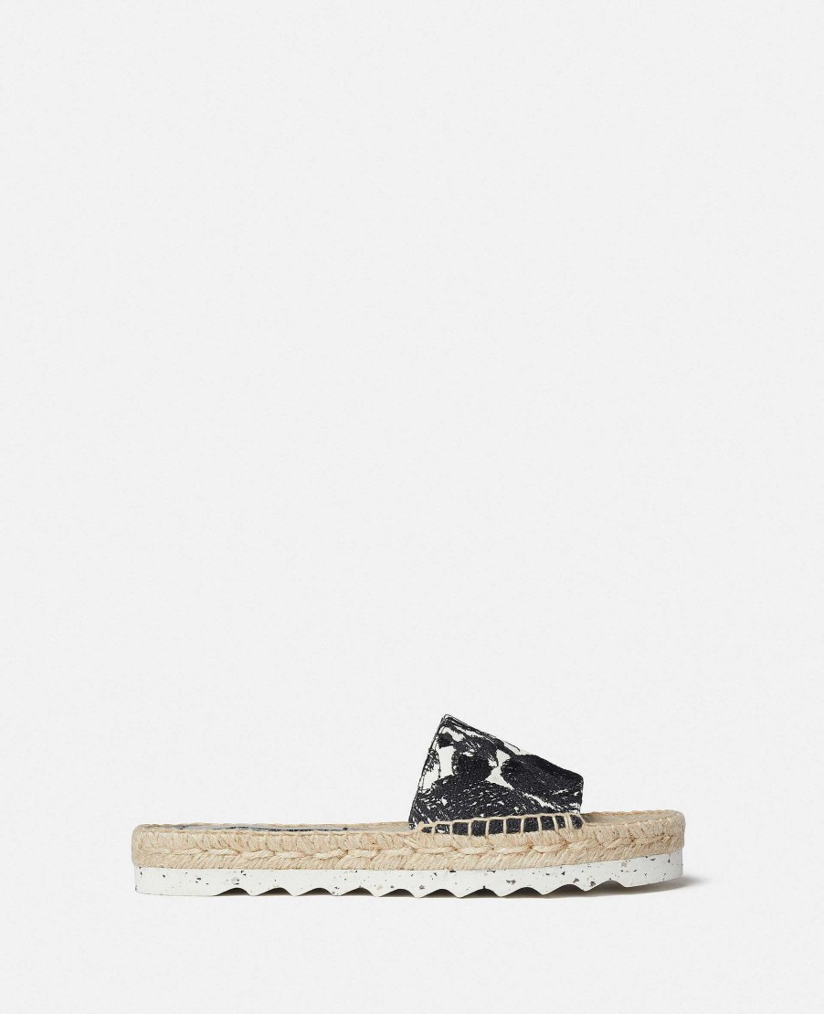 Kvinnor Stella McCartney Lagenheter | Gaia Moth Broderi Espadrille Slides