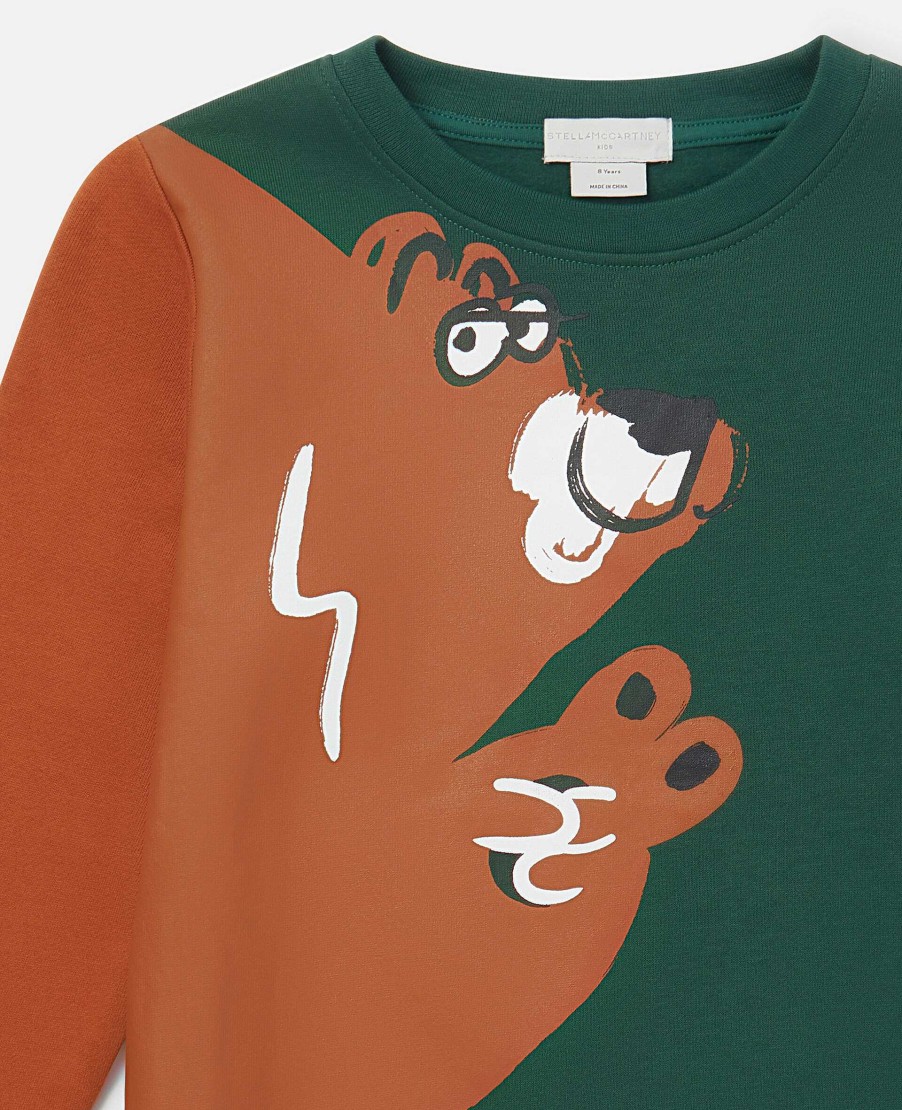 Barn Stella McCartney T-Shirts Och Troja | Grizzly Bear Sweatshirt