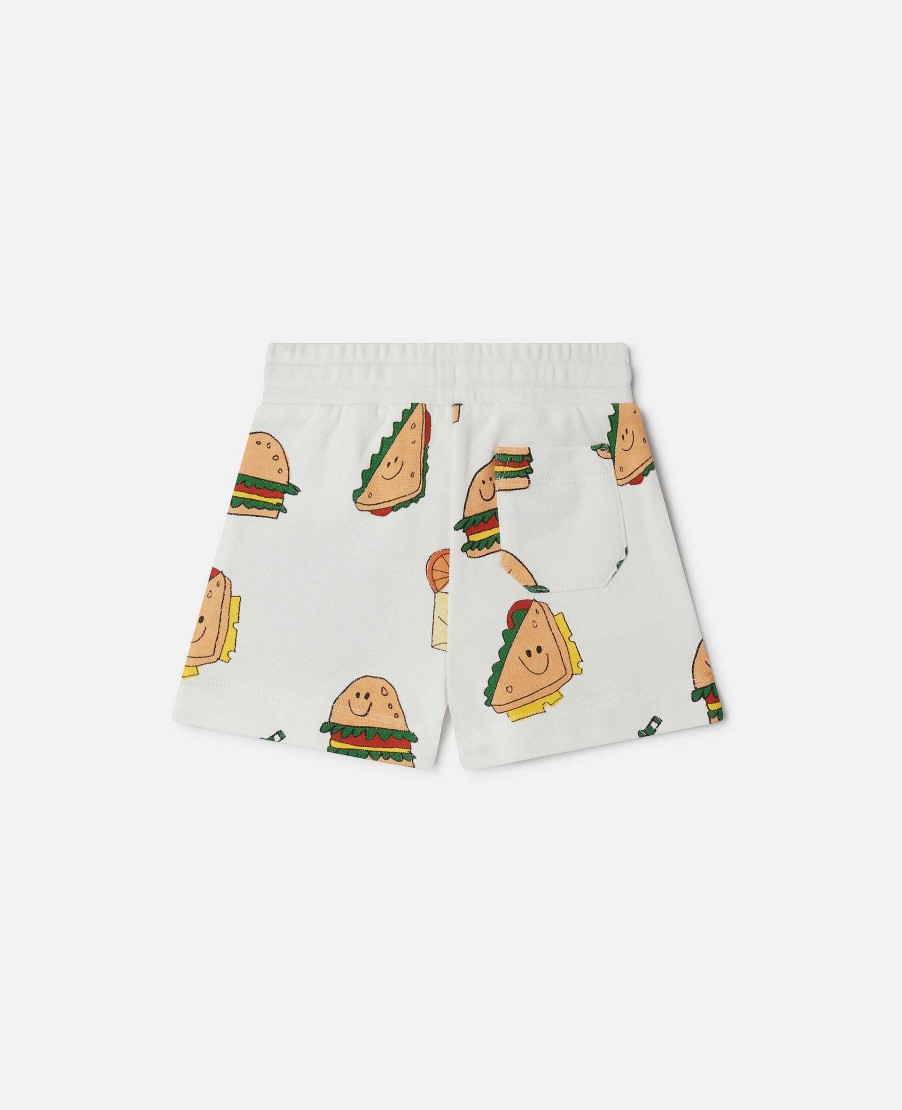 Barn Stella McCartney Byxor Och Shorts | Silly Sandwich Print Dragsko Shorts