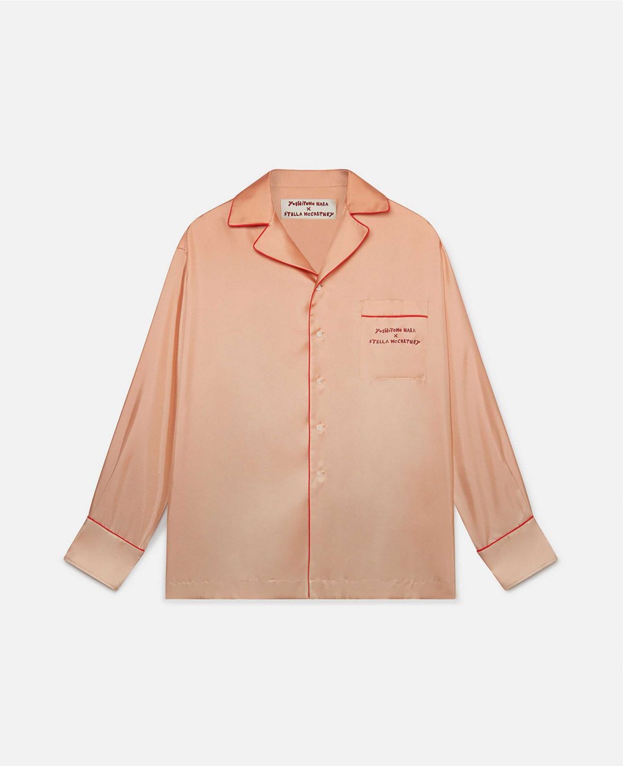 Unisex Stella McCartney Skjortor | Twins I Print Silk Twill Shirt