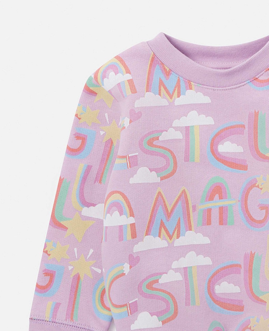 Barn Stella McCartney Baby Flickor | Rainbow Magic Print Sweatshirt