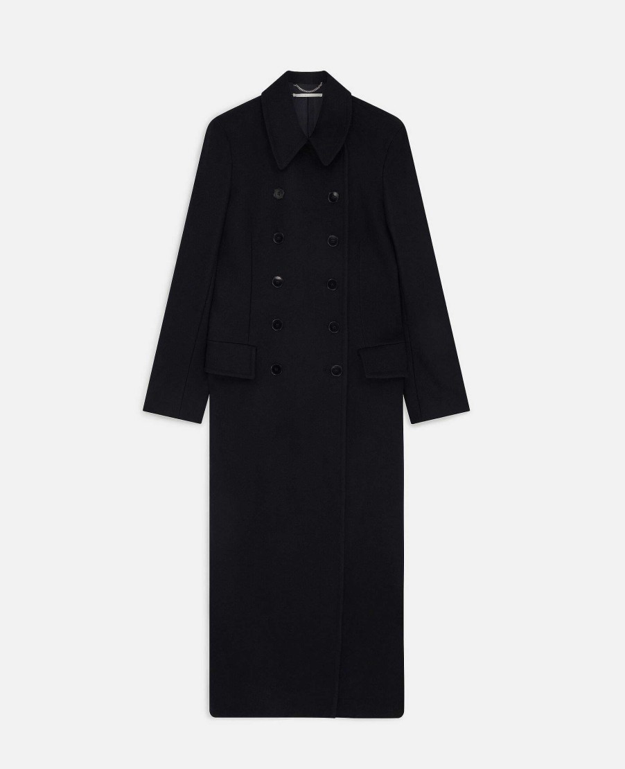 Kvinnor Stella McCartney Skradderi | Slim Fit Maxi Coat