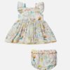 Barn Stella McCartney Baby Flickor | Sommar Doodles Print Klanning Och Bloomers Set