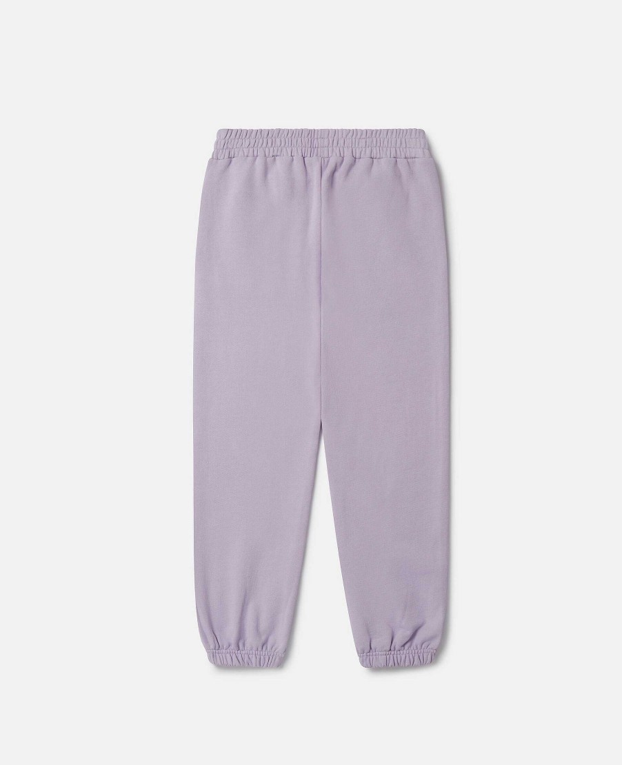 Barn Stella McCartney Byxor Och Kjolar | Joggers For Broderi Med Snackskal