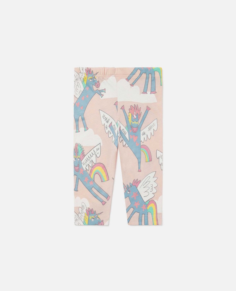 Barn Stella McCartney Baby Flickor | Rainbow Unicorn Print Leggings