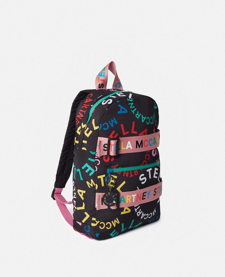 Barn Stella McCartney Baby Flickor | Logo Tape Patchwork Ryggsack