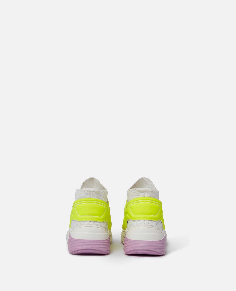 Barn Stella McCartney Skor Och Vaskor | Neon Cage Sock Trainers Med Snorning