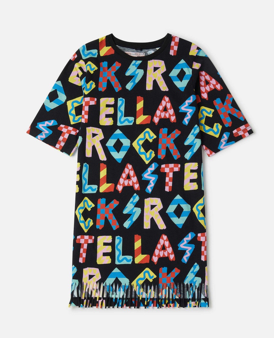 Barn Stella McCartney Klanningar Och Allt-I-Ett | Stella Rocks T-Shirt Klanning