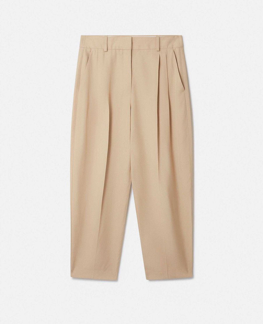 Kvinnor Stella McCartney Byxor Och Shorts | Skraddarsydda Byxor Med Avsmalnande Ben