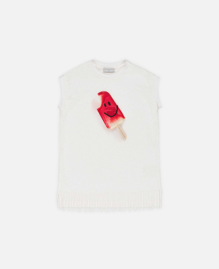 Barn Stella McCartney T-Shirts Och Toppar | Leende Lolly Print Linne