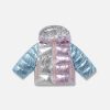 Barn Stella McCartney Baby Flickor | Metallisk Puffer Coat