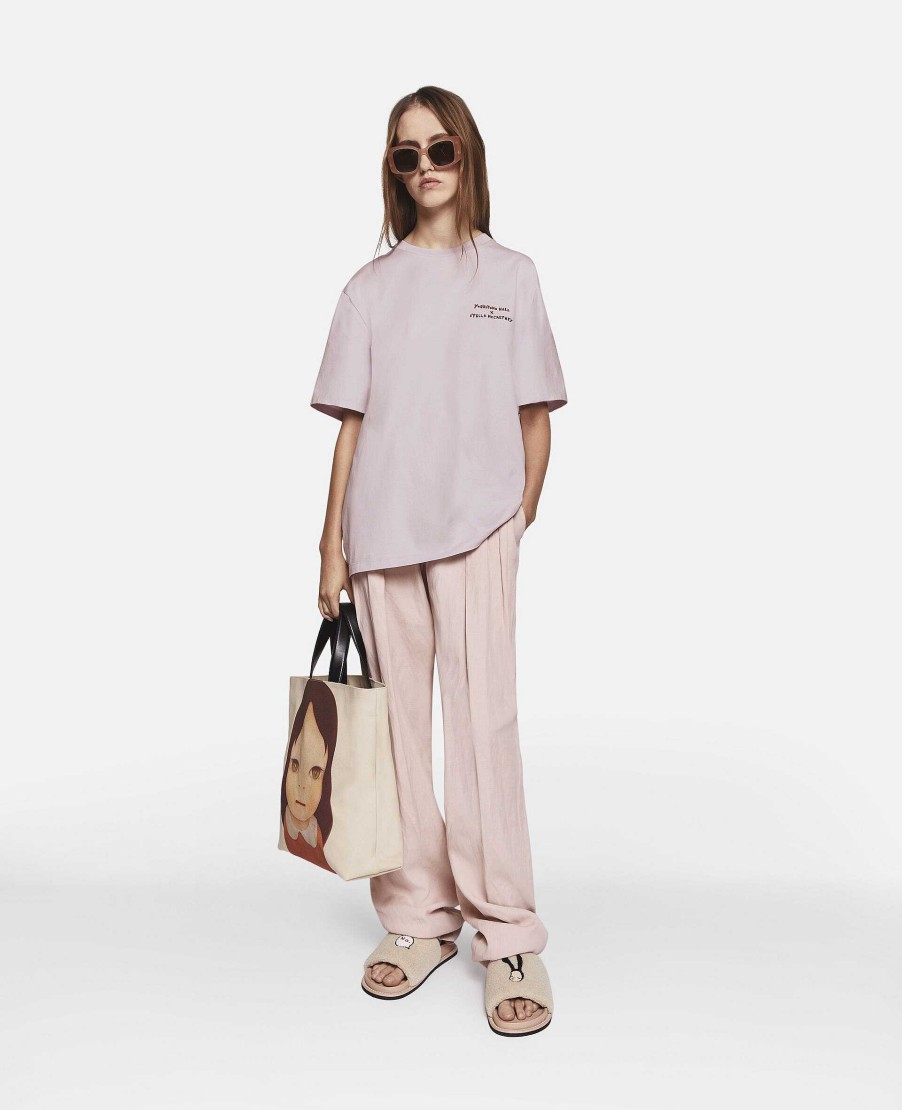 Unisex Stella McCartney T-Shirts | T-Shirt Med Tryck Twins Ii