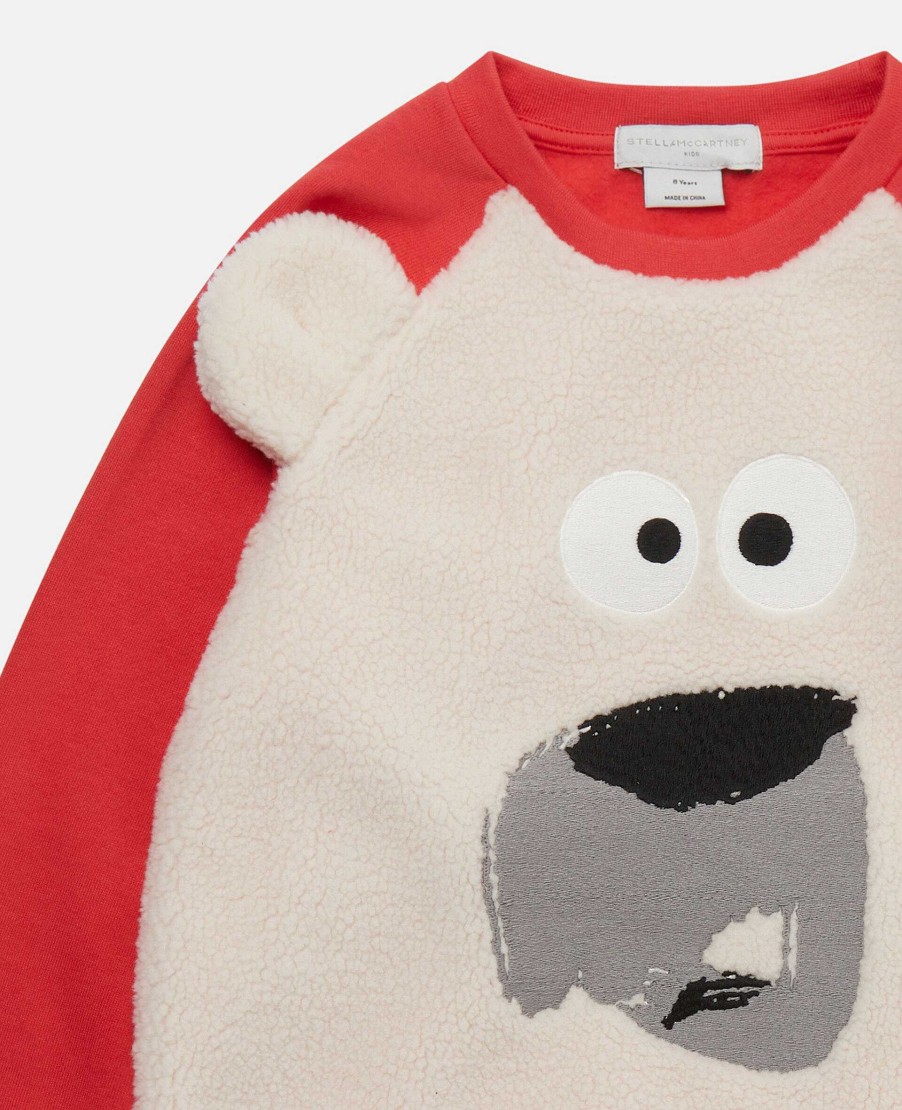 Barn Stella McCartney T-Shirts Och Troja | Polar Bear Fleece Troja