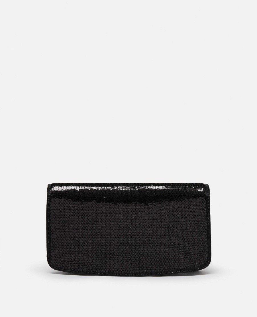 Kvinnor Stella McCartney Crossbody-Vaskor | S-Wave Paljettplanbok Pa Rem