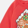 Barn Stella McCartney Baby Boys | Sweatshirt Med Pepparkakshusmotiv