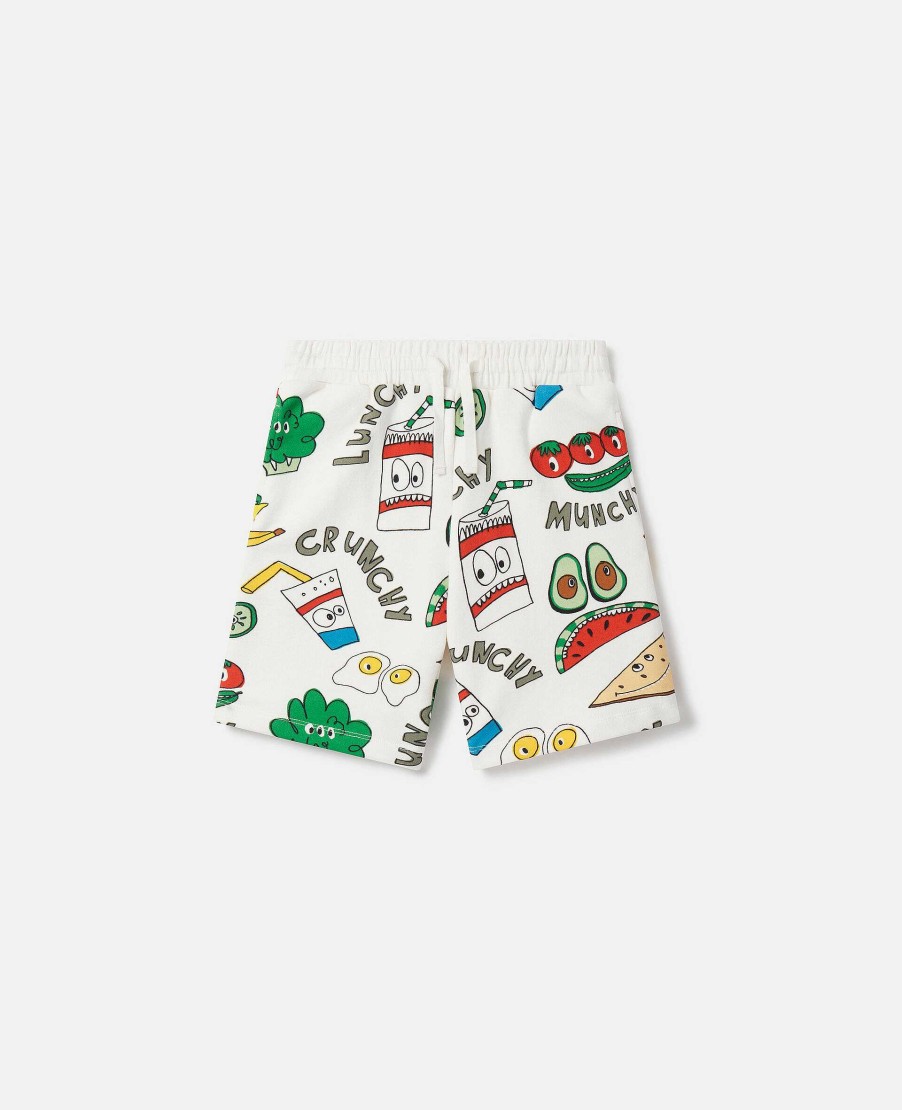 Barn Stella McCartney Byxor Och Shorts | Crunchy Lunchy Print Shorts