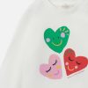 Barn Stella McCartney Baby Flickor | Langarmad T-Shirt Med Leende Hjarta