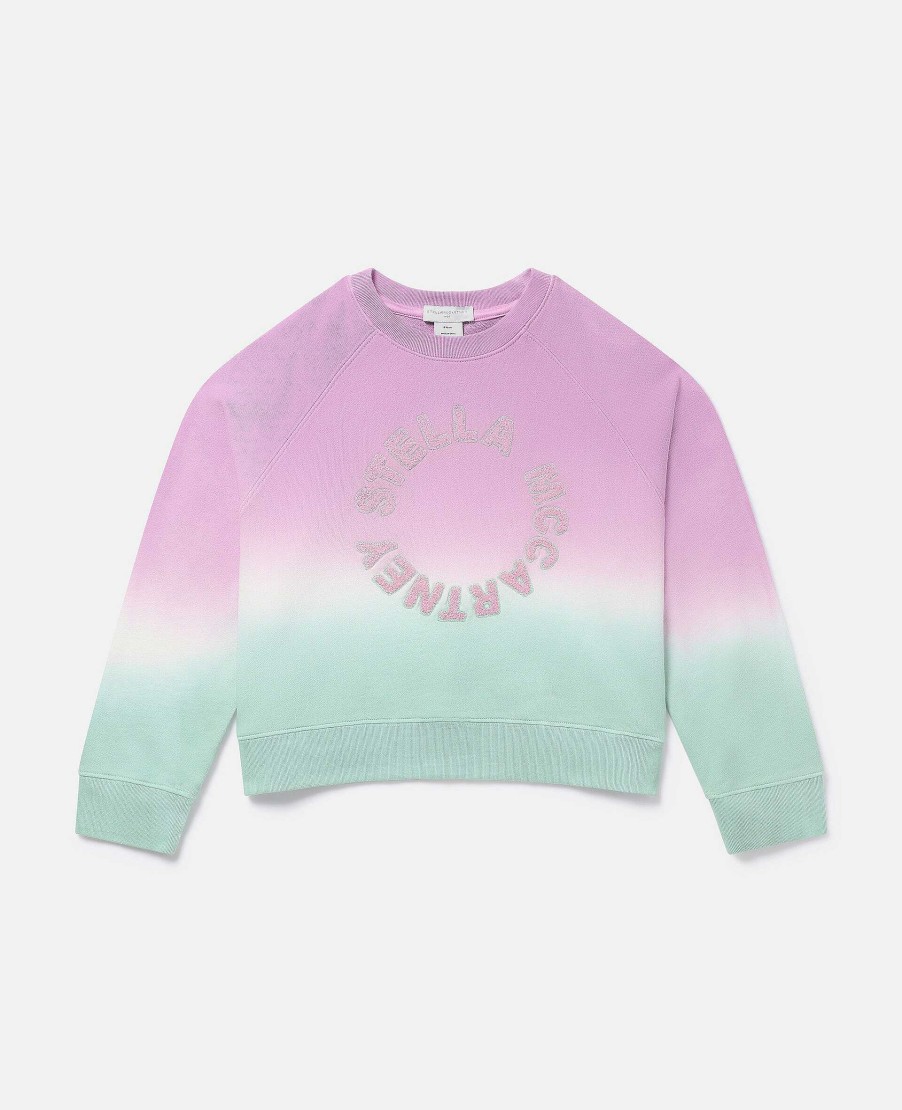 Barn Stella McCartney Trojor Och Koftor | Logo Ombre Sweatshirt